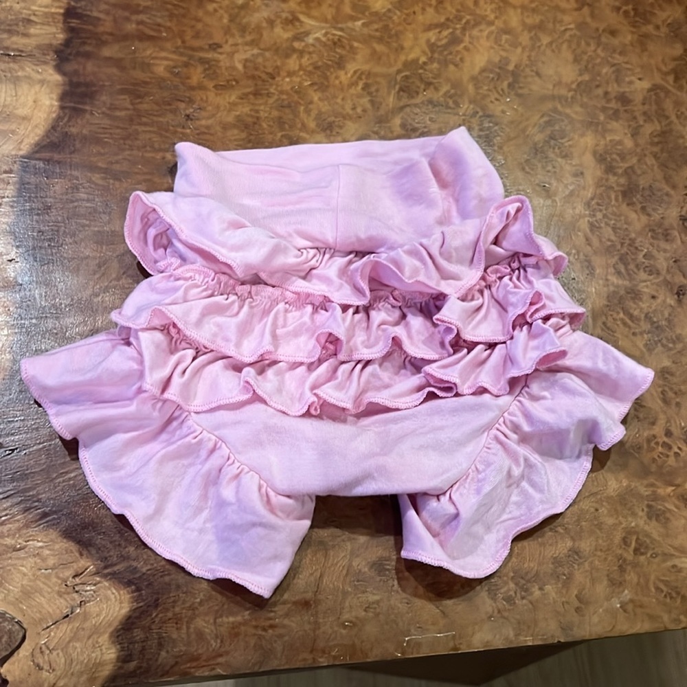 Pink Bamboo Ruffle Bloomers - Picture 2 of 2